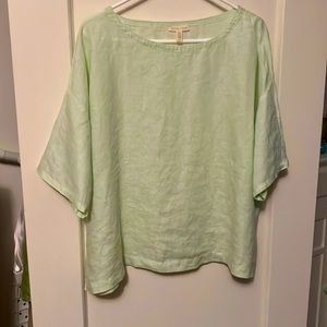 NWOT! Gorgeous Eileen Fisher Organic Linen Boxy Top size L